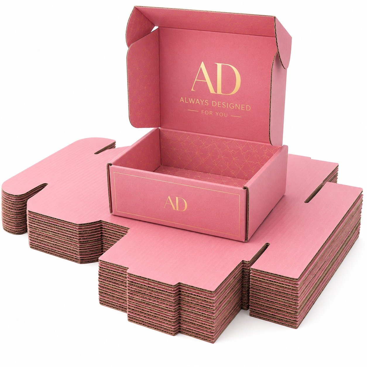 Pink Shipping Boxes